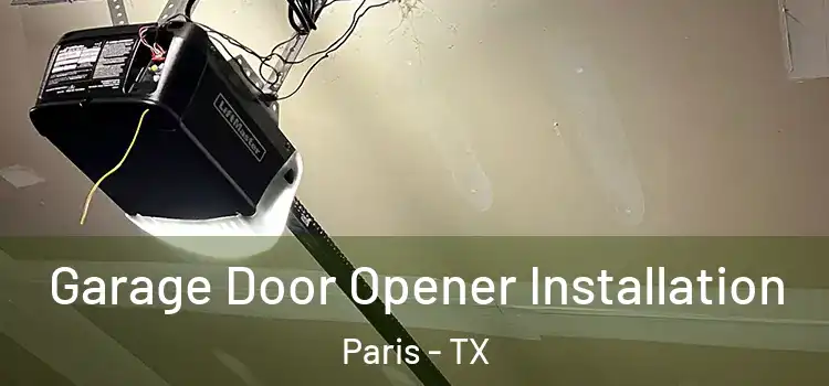  Garage Door Opener Installation Paris - TX