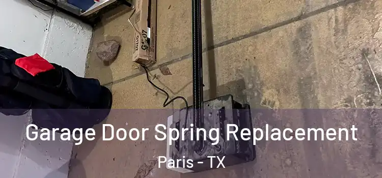  Garage Door Spring Replacement Paris - TX